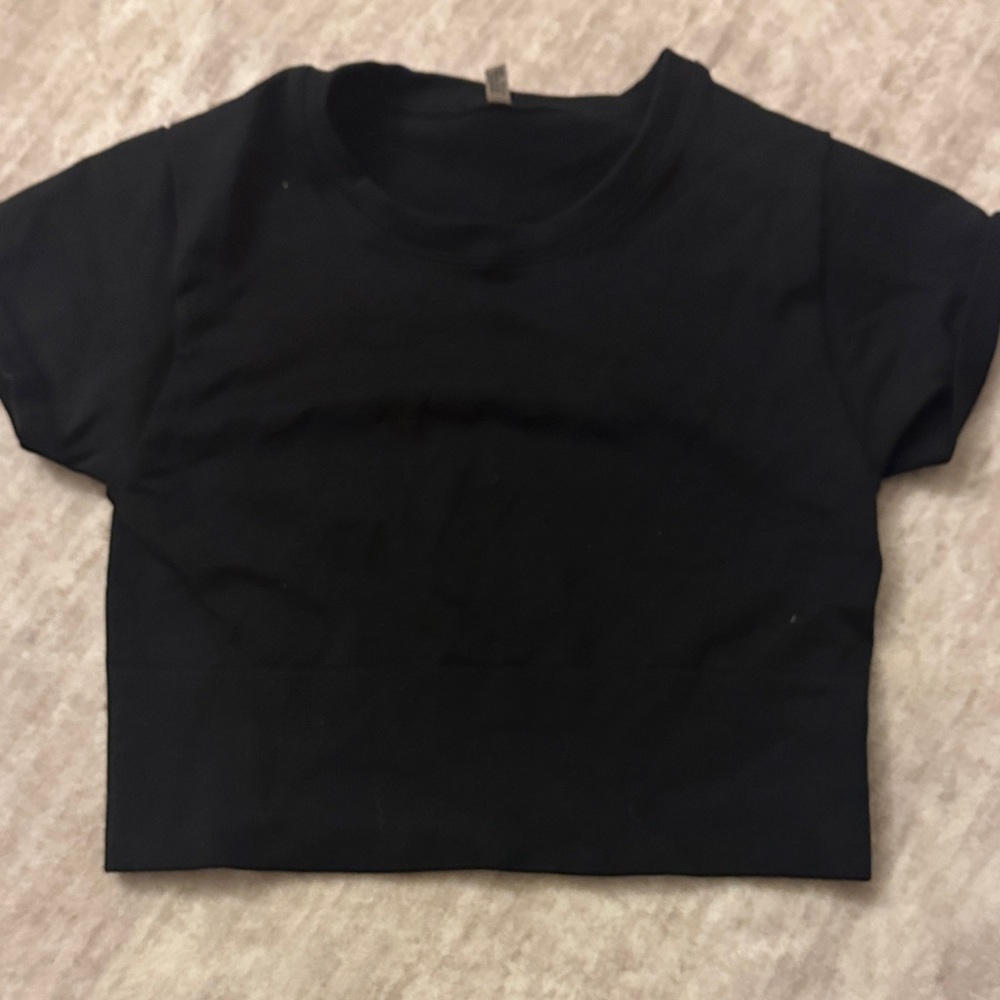 Aerie Black Crop Top